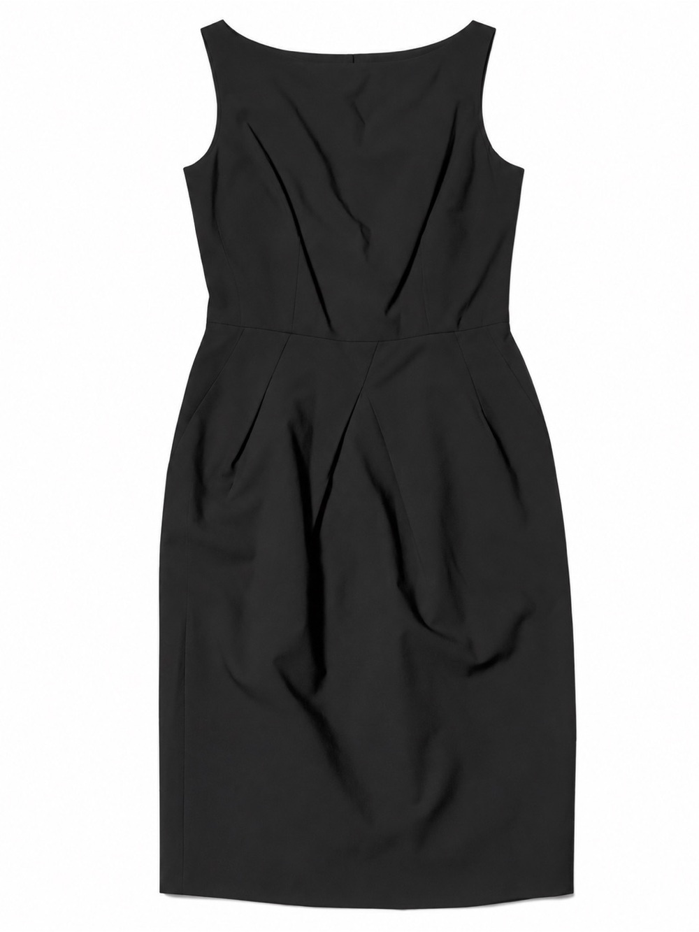 NWOT Piazza Sempione Black Sleeveless Sheath Dress Retail $895.00